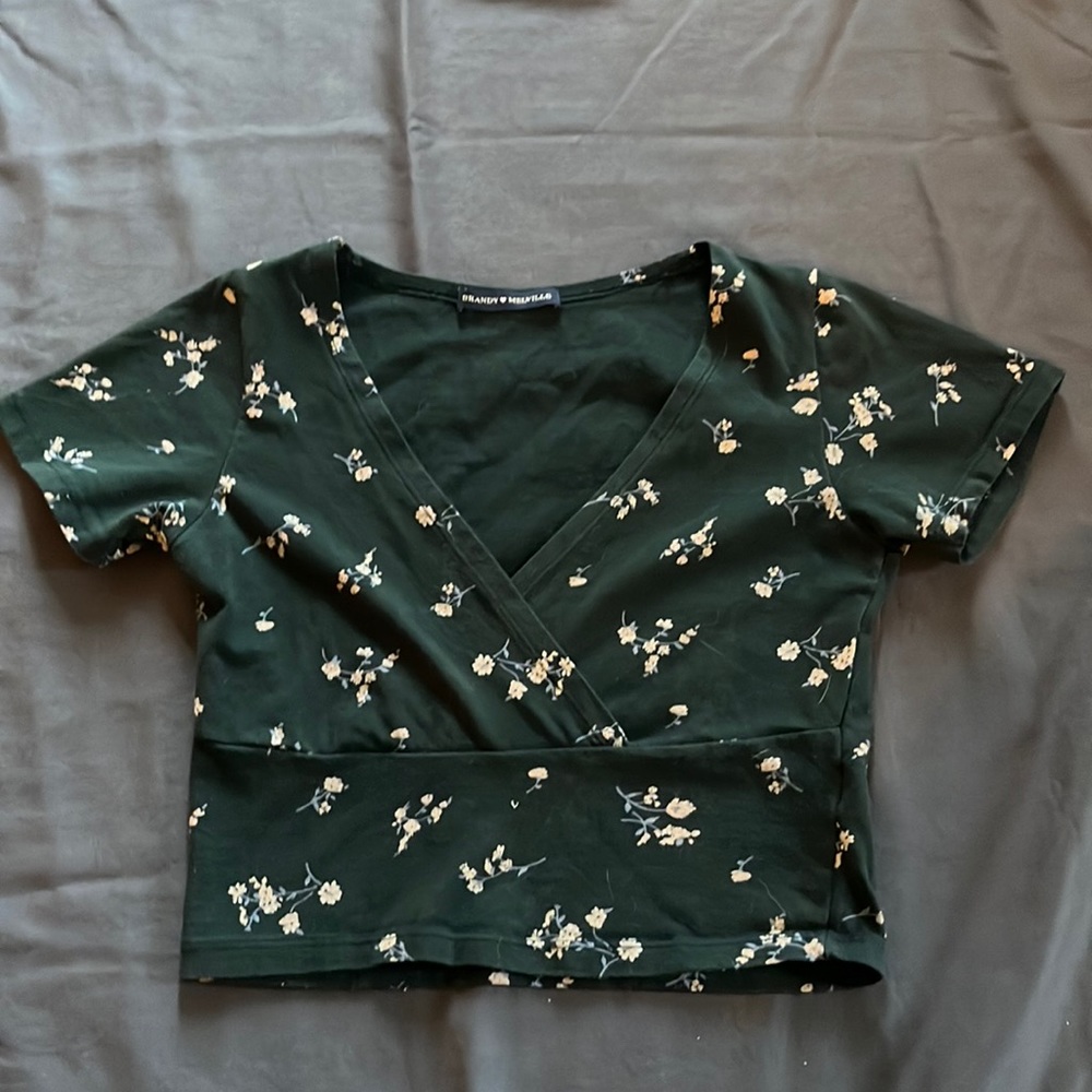 Brandy Melville flower crop top